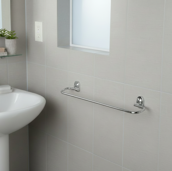 BASSINO Stylish Towel Rod For Bathroom/office/home/hotels-SS 304-CHROME FINISH