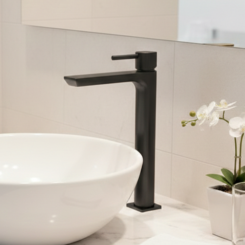 BASSINO Duke Series – Tall Heavy Basin Mixer Full Brass Faucet