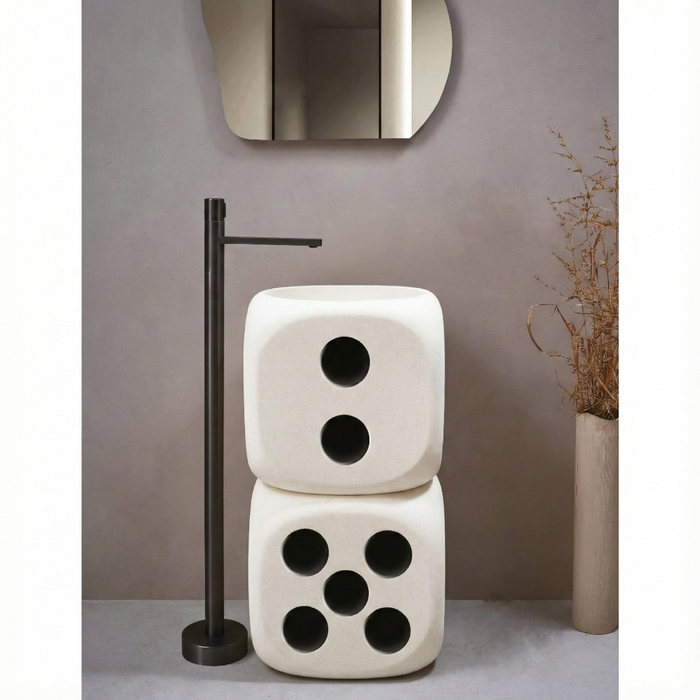 Artificial Stone Pedestal Wash Basin,BPB-628,size-17x17x34 Inch