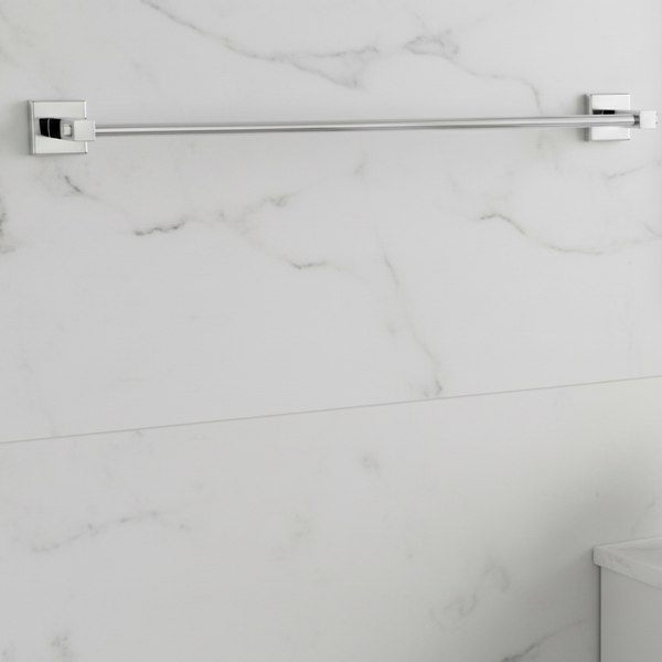 BASSINO Stylish Towel Rod For Bathroom-SS 304-CHROME FINISH