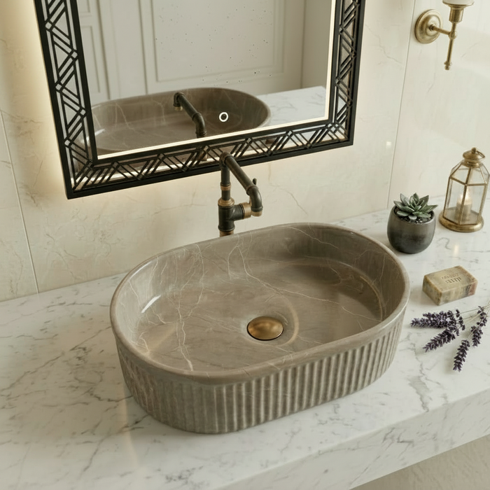 Premium Designer Table top Wash Basin (19x13x5.25 In)