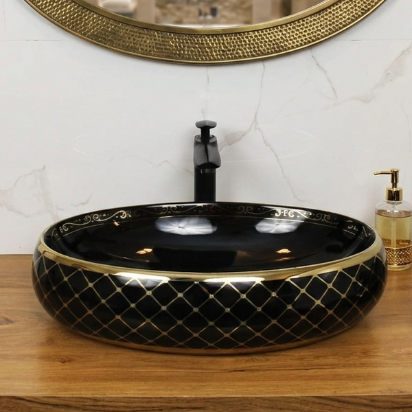 Premium Designer Table top/Counter top Wash Basin/Vessel sink (24x16x6 In)BTT-1216