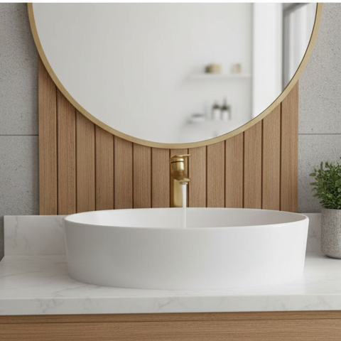 Premium Brass Tall Basin Mixer Tap – Brushed Gold Finish Tall Size (NCGF 502) – 5 Years Warranty