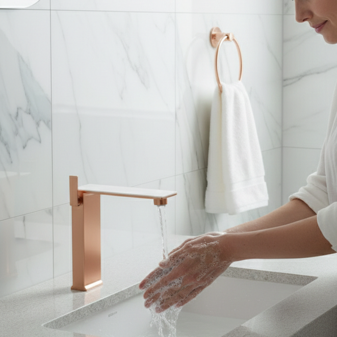 BASSINO Luxury Tall Basin Mixer Tap | Designer Premium Bathroom Faucet - 5 Years Warranty