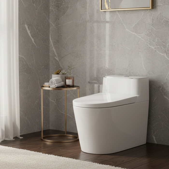 Luxury Smart Toilet with Water Tank | High-Version One-Piece WC | Approx. 28 × 16 × 24 Inches
