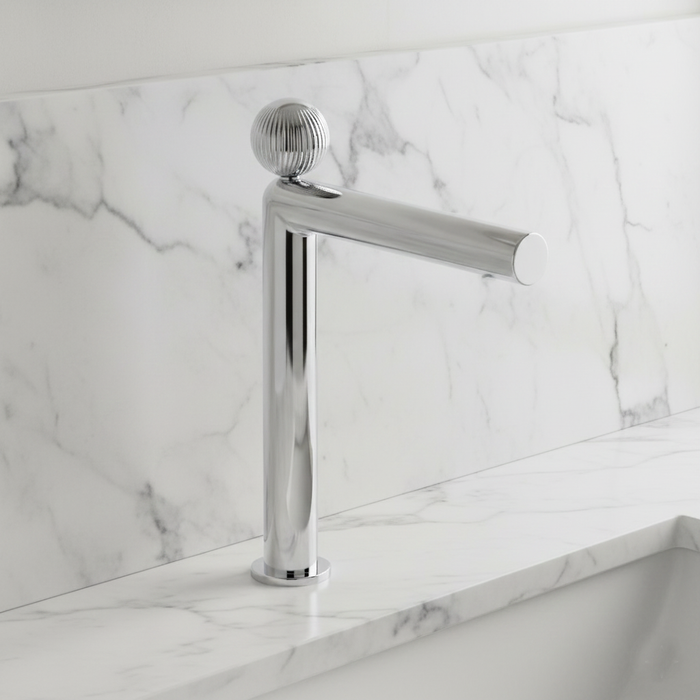 BASSINO Modern Crown Long Body Luxury Basin Faucet | 3 years Warranty