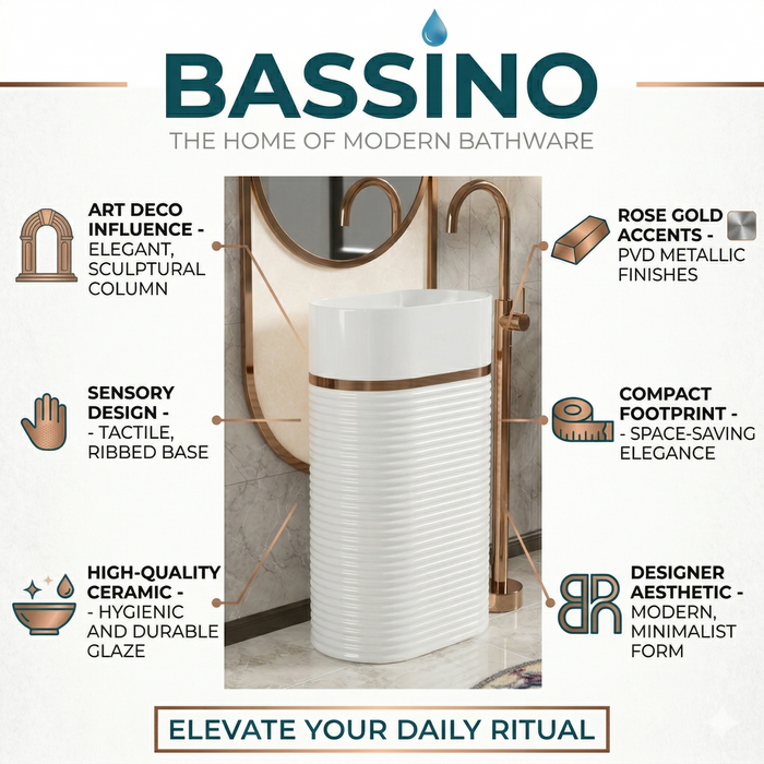 Ceramic Pedestal Wash Basin(size-20x14x33 Inch)BPB-743