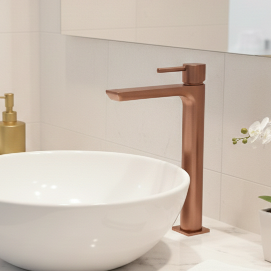 BASSINO Duke Series – Tall Heavy Basin Mixer Full Brass Faucet