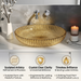 Glass Gold Table Top Wash Basin