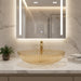 Glass Gold Table Top Wash Basin