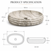 Glossy Marble Grey Oval Countertop Wash Basin 