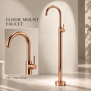 Bassino Free Standing Basin Mixer Tap –  Floor Mounted Faucet for Pedestal Basins