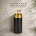 Gold + Black Metal Pedestal Wash Basin