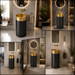 Gold + Black Metal Pedestal Wash Basin