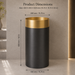 Gold + Black Metal Pedestal Wash Basin size 