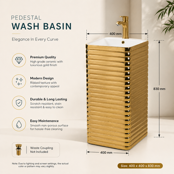 Ceramic Pedestal Wash Basin,BPB-512,size-16x16x33 Inch