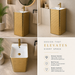 Gold Ceramic Pedestal Wash Basin