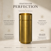 Gold Metal Pedestal Wash Basin with Storage 