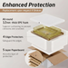 Gold Rectangle Transparent Glass Wash Basin Packaging