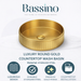 Gold Round Stainless Steel Wash Basin 4