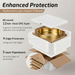 Gold Round Stainless Steel Wash Basin Packaging