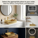 Gold Stainless Steel Wash Basin 