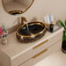 Gold and Black Vessel shape Table Top Basin 