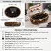 Gold and Black Vessel shape Table Top Basin 