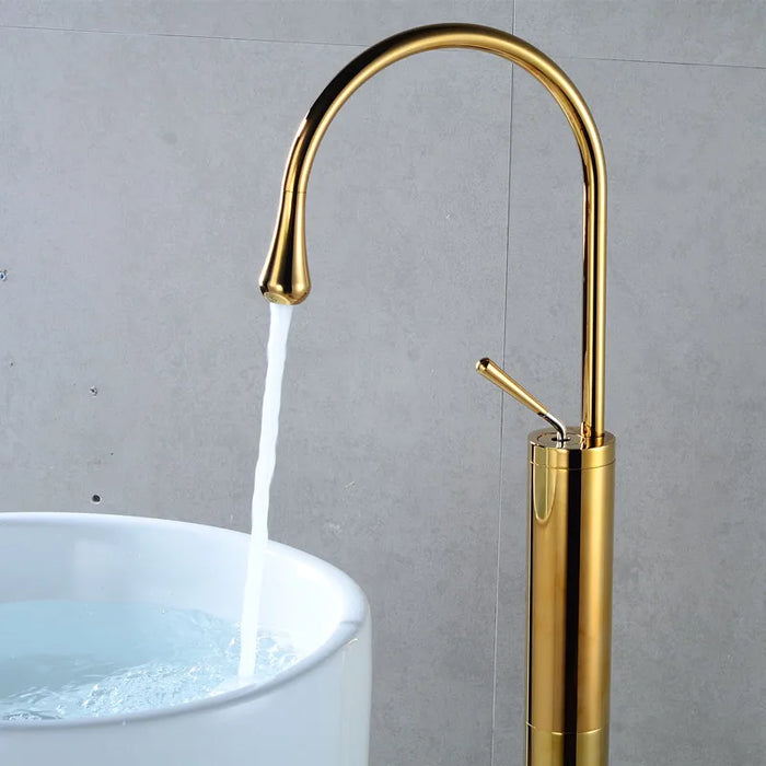 Floor-Mounted Basin Mixer Tap for pedestal Basin & Bath tub