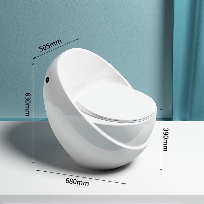 Bassino Siphon Jet Modern Toilet All In One Floor Mounted Urine Toilet(Size: 670 x 505 x 630mm COLOR – White Glossy)