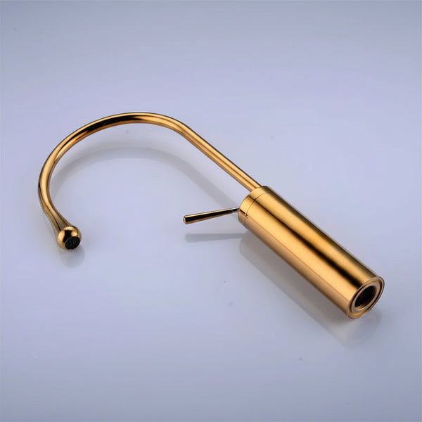 Floor-Mounted Basin Mixer Tap for pedestal Basin & Bath tub Gold