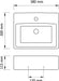 Hanging Wash Basin/Bathroom Sink Size