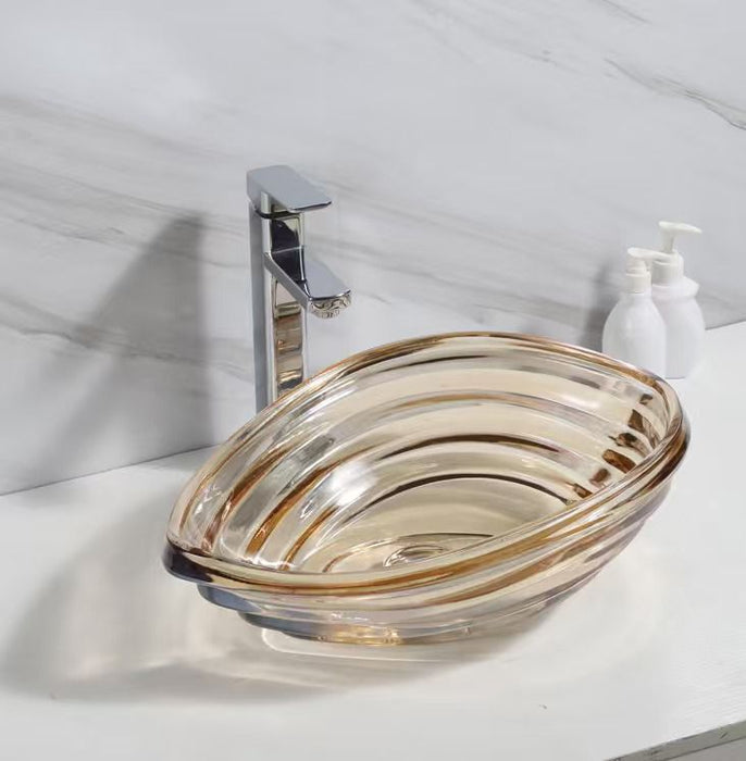 Glass Tabletop Basin (20x14.5x7 Inch)