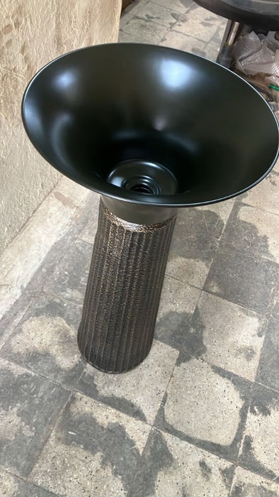 Ceramic Pedestal Wash Basin(Size-16x16x34 Inch)