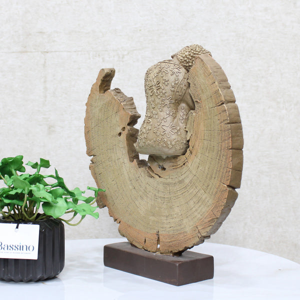 Unwind and embrace inner peace with our Crescent Zen Monk Sculpture. Handcrafted with intricate details, this sculpture serves as a calming reminder to find tranquility within. Made of high-quality materials for lasting beauty. BSP-8184-2  L 27 W 7 H 28