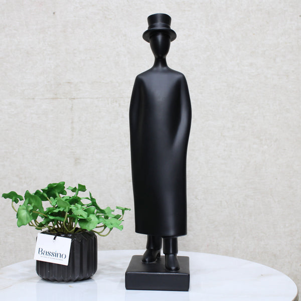 Simple Model Gentleman Statue Handcrafted Art Sculpture Figurine Accent Décoration BSP-8178  L9 W12 H40 CM