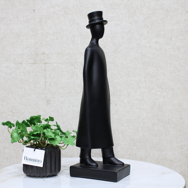 Simple Model Gentleman Statue Handcrafted Art Sculpture Figurine Accent Décoration BSP-8178  L9 W12 H40 CM
