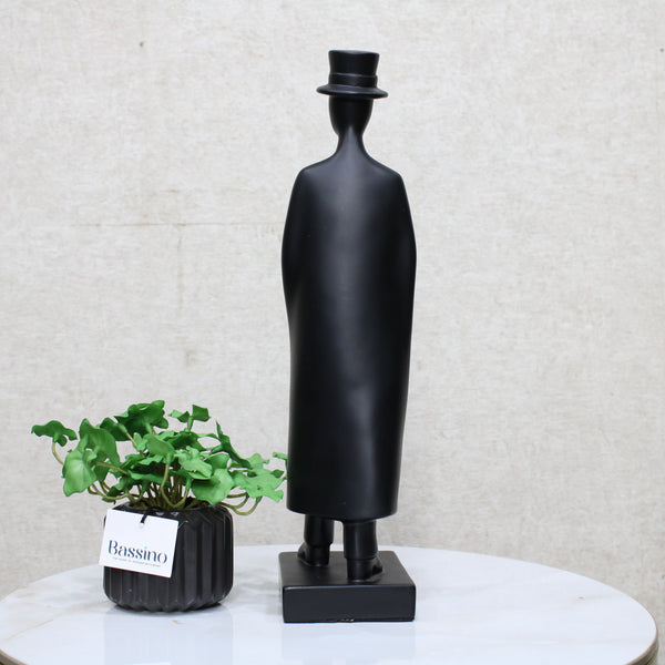 Simple Model Gentleman Statue Handcrafted Art Sculpture Figurine Accent Décoration BSP-8178  L9 W12 H40 CM