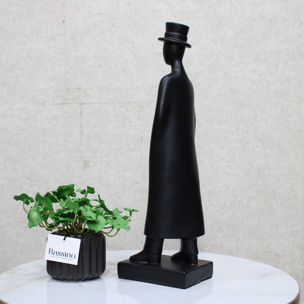Simple Model Gentleman Statue Handcrafted Art Sculpture Figurine Accent Décoration BSP-8178  L9 W12 H40 CM