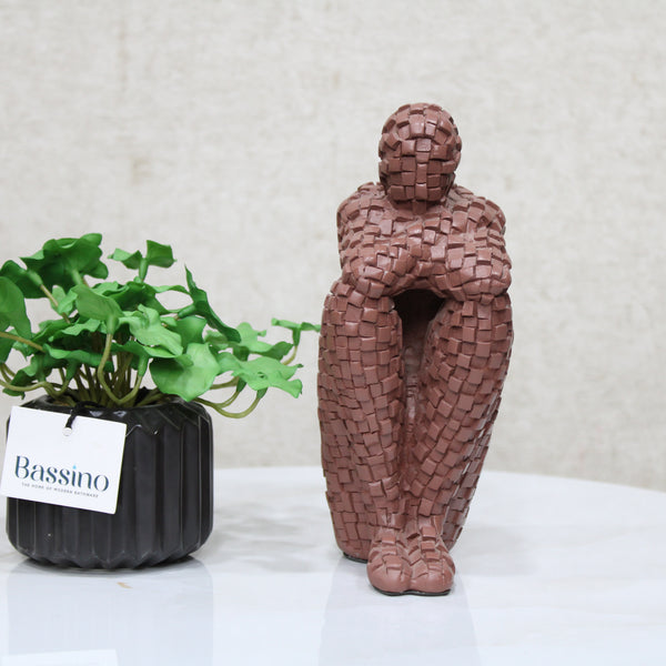 Abstract Art Character Sculpture Resin Statue Model Modern Home Decoration Living Room Decoration Office Desktop BSP-1338  L7 W9 H21 CM