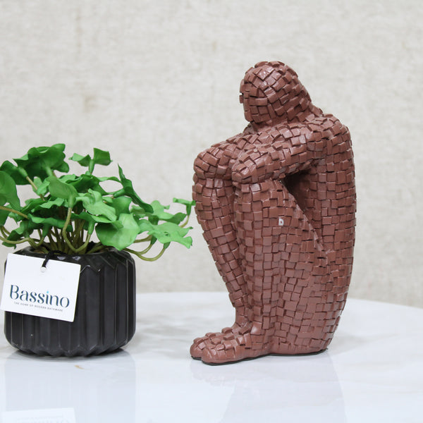 Abstract Art Character Sculpture Resin Statue Model Modern Home Decoration Living Room Decoration Office Desktop BSP-1338  L7 W9 H21 CM