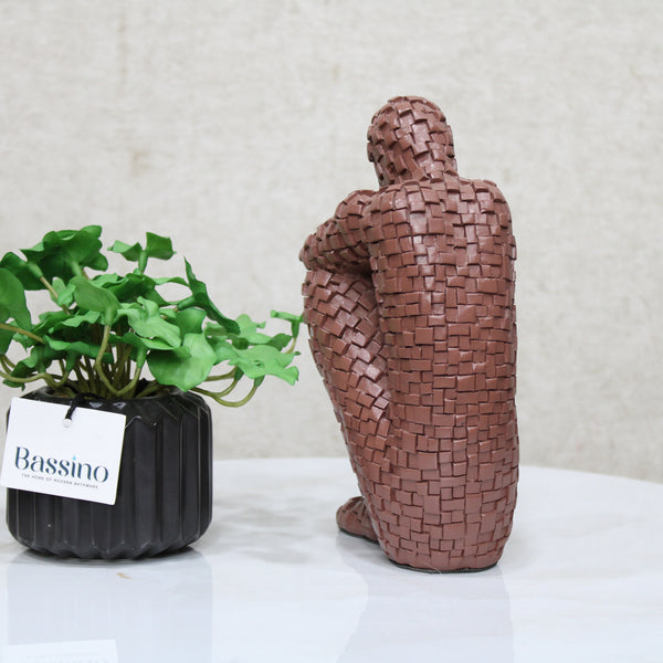 Abstract Art Character Sculpture Resin Statue Model Modern Home Decoration Living Room Decoration Office Desktop BSP-1338  L7 W9 H21 CM