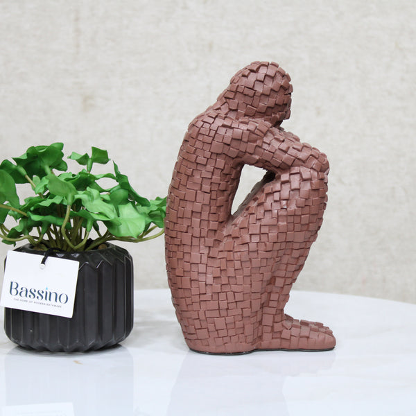 Abstract Art Character Sculpture Resin Statue Model Modern Home Decoration Living Room Decoration Office Desktop BSP-1338  L7 W9 H21 CM
