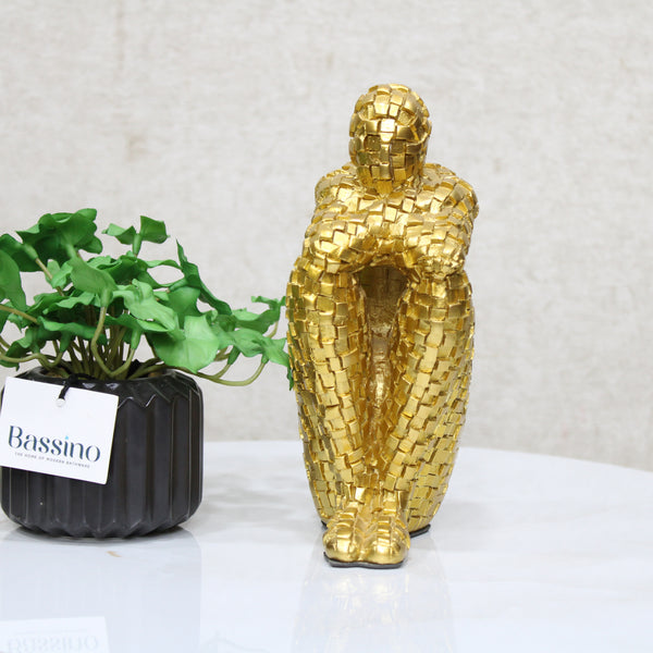 Abstract Art Character Sculpture Resin Statue Model Modern Home Decoration Living Room Decoration Office Desktop BSP-1340  L7 W9 H21 CM