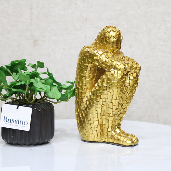 Abstract Art Character Sculpture Resin Statue Model Modern Home Decoration Living Room Decoration Office Desktop BSP-1340  L7 W9 H21 CM