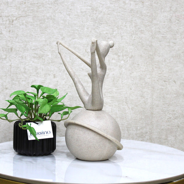 Flowing with Grace: Girl Practicing Yoga 6 Inch (BSP-8037)