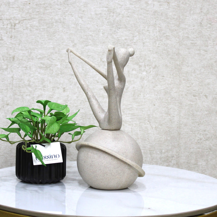 Flowing with Grace: Girl Practicing Yoga 6 Inch (BSP-8037)