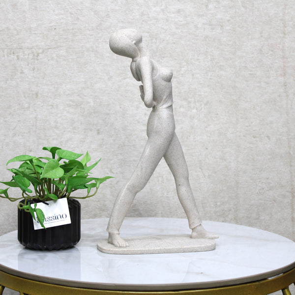 Elegant Fitness Sculpture – Female Figure in Active Stretch 15 Inch (Set of 1)