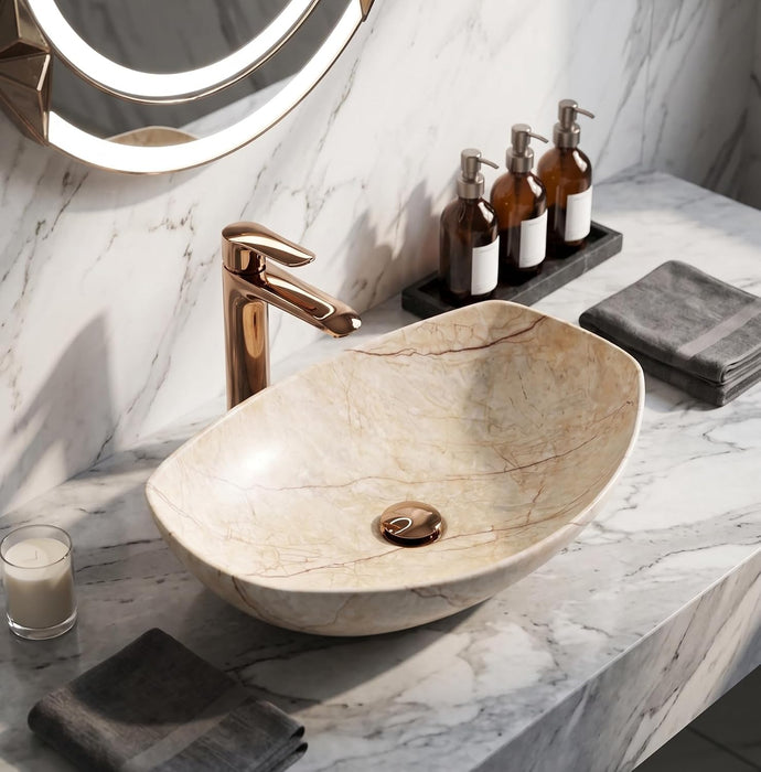 Ivory Matt Finish Table Top Wash Basin