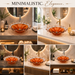 Luxury Amber Orange Crystal Glass Table Top Wash Basin – 420 × 420 × 130 mm